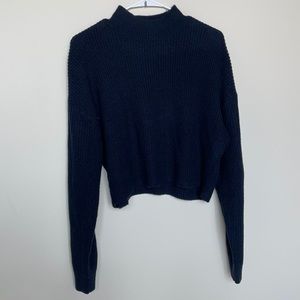 H&M Cropped Turtleneck Sweater
